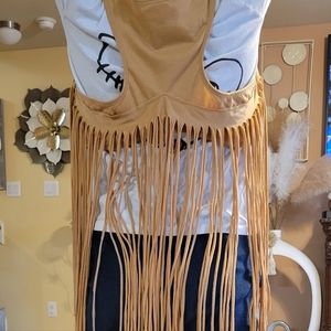 Western fringed vest
